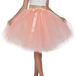 Knee Length Tulle Tutu Skirt